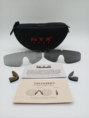 NYX Golf Sunglasses Lens Replacements With Case Classic Competition Style